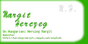 margit herczeg business card
